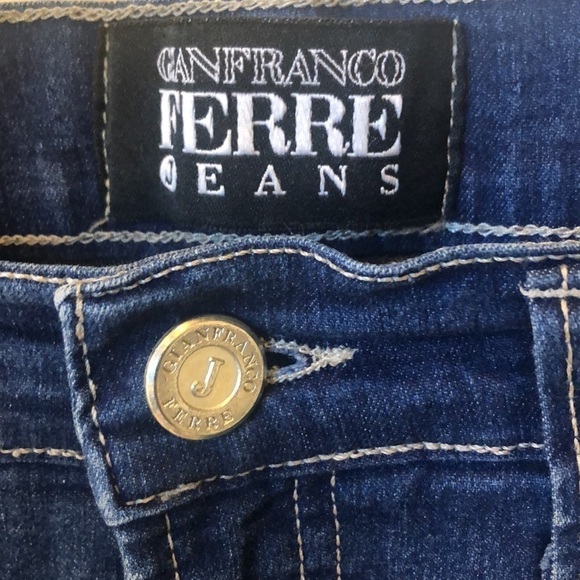 GIANFRANCO FERRE Vintage capri jeans medium stone wash, size 28 US - Picture 3 of 17